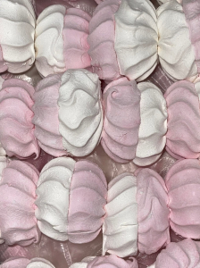 Зефир бело- розовый ( ВАНИЛЬ) Коробка 2 кг