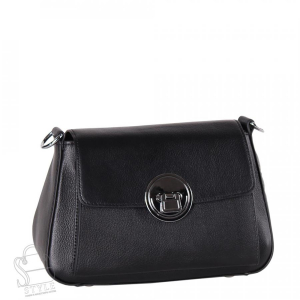 Сумка женская кожаная 1613Y black Polina&Eiterou