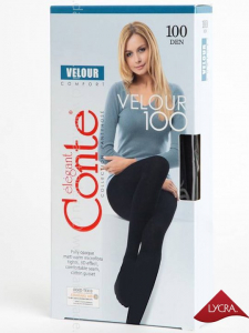 Колготки женские Velour 100 2-4 Conte Дроп
