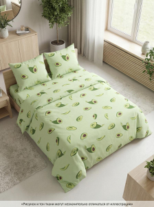 Комплект постельного белья Авокадо 3D бязь
