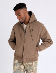 SOLID MIDWEIGHT HOODED JACKET