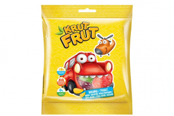 «KrutFrut», мармелад жевательный в форме машинок, 30 г