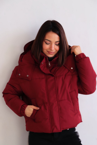 15824 Куртка в винном оттенке (остаток: 44)