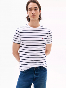 Stripe Stretch-Cotton Extra Slim T-Shirt