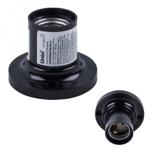 Патрон настенный карболитовый, косое основание Е27 (ULH-E27W-Bakelite)