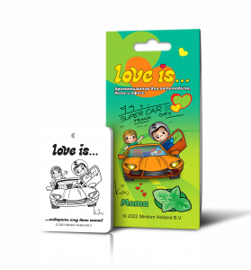 Ароматизатор воздуха LOVE IS... - МЯТА подвесной картонный