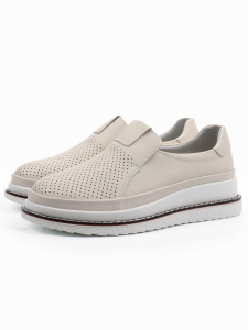 03-C319-2A BEIGE Полуботинки летние женские (натуральная кожа)
