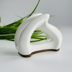 235-042 Салфетница12х10х5,5см TROPICAL в под.уп.(х36)Фарфор