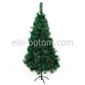 Сосна пушистая с инеем и шишками сборная 300 см