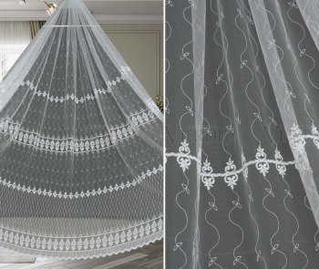 Сетка с вышивкой 8915 280см