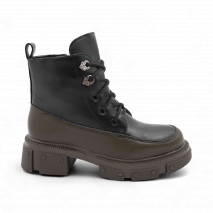 Ботинки на меху 9-2G черные