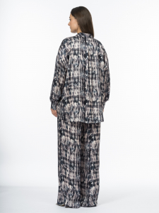 Блуза в пижамном стиле из французской вискозы