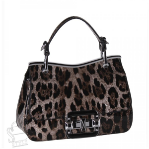 Сумка женская кожаная 6061Q leopard brown Polina&Eiterou  в Новосибирске