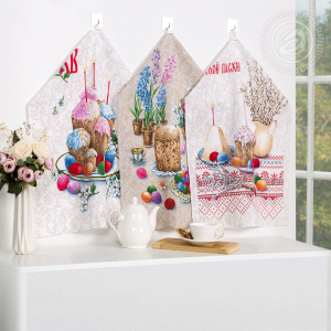 Набор полотенец из рогожки 