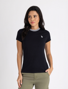 RINGER NECK TRIM T-SHIRT