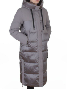 A81 GRAY Пальто зимнее женское (200 гр. холлофайбер)