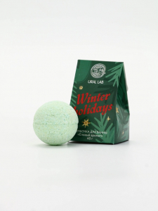 Бомбочка для ванны Winter holidays, 40 гр, еловый аромат, Ural Lab