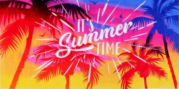 Пляжное полотенце велюр-махра 