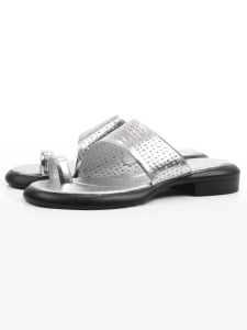 08-C309-10C GREY/SILVER Босоножки женские (натуральная кожа)