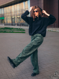 Брюки Багги еловые