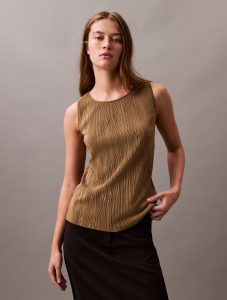Plisse Tank Top