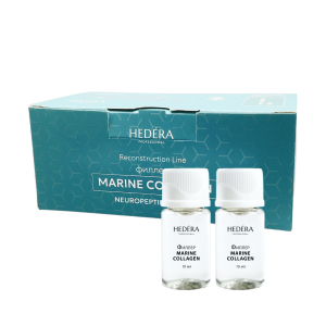 Hedera Professional Филлер для восстановления тонких, слабых волос / MARINE COLLAGEN, 10 мл x 10