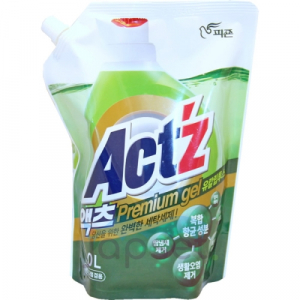 Act’z Premium Gel Концентрированный гель для стирки белья, аромат эвкалипта, мягкая упаковка, 1 л