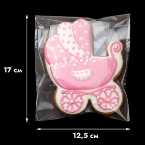 Пакет (конверт) прозрачный с клейкой полоской 12,5*17 см, 10 шт