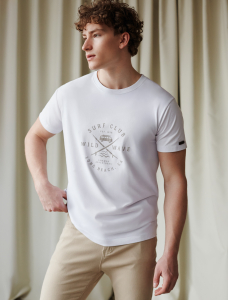 Футболка из премиального хлопка с авторским принтом