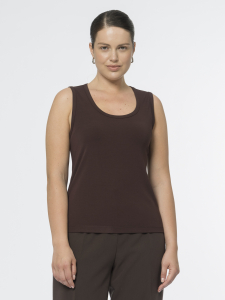 Базовый топ из вискозного трикотажа