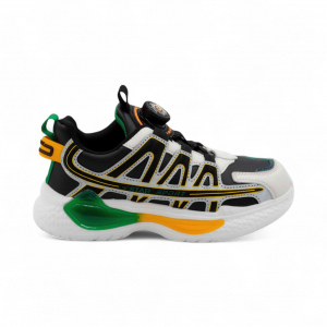 Кроссовки А7221-6 черно зеленые