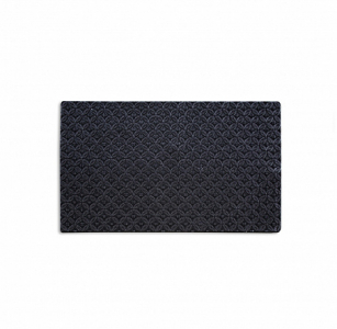 Коврик придверный ORNAMENT silver 74x44см