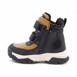 Ботинки А6662-6 черно коричневые п/п