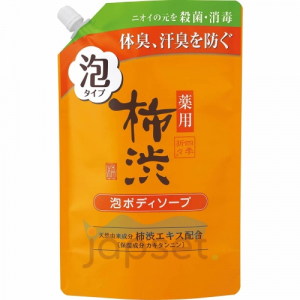 Kumano Kakishibu Foam Body Soap Жидкое мыло-пенка для тела, антибактериальное, с экстрактом хурмы и гиалуроновой кислотой, мягкая упаковка, 700 мл