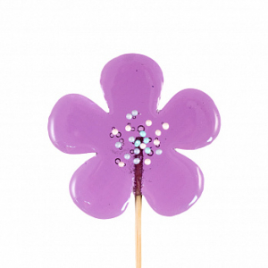 Карамель леденцовая Цветочек с посыпкой фиолетовый, 20 г