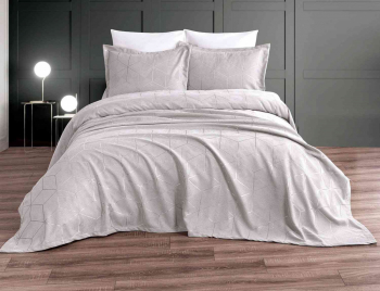 Покрывало EFOR Pique Bedspread FERDA (240*260) с наволочками кремовый KREM