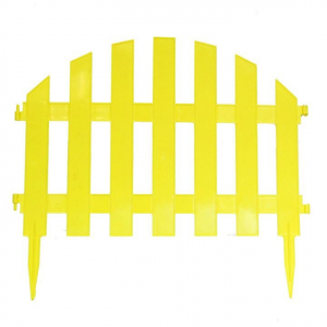Заборчик «Уютный сад» желтый 1 секция