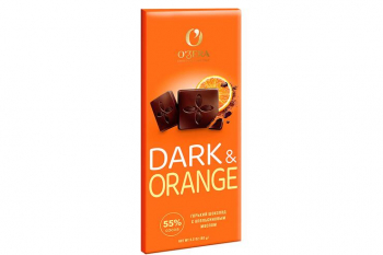 «O'Zera», шоколад горький с апельсиновым маслом Dark&Orange, 90 г