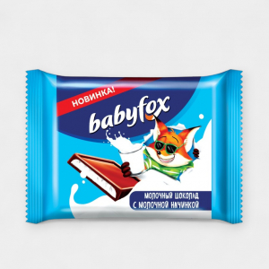 «BabyFox», молочный шоколад, 12 г (упаковка 100 шт)