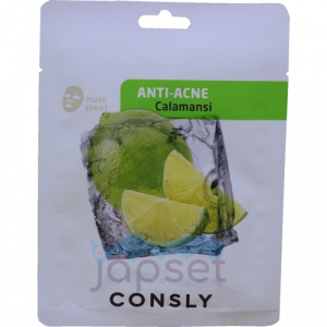 Consly Calamansi Anti-Acne Mask PackПротивовоспалительная тканевая маска с экстрактом каламанси, 20 мл