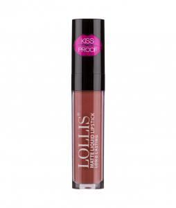 Помада для губ LOLLIS матовая жидкая Matte Liquid Lipstick 18 Меркер Косметика