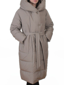 A625 GRAY/BEIGE Пальто зимнее женское (200 гр. био-пух)