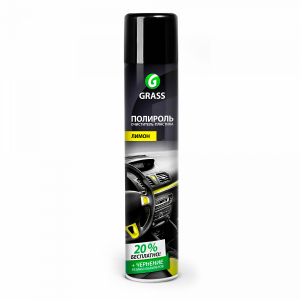 Полироль-очиститель пластика GRASS DASHBOARD CLEANER глянцевый лимон 750мл (12/576)