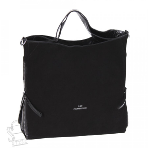 Сумка женская кожаная 1434YAA black Polina&Eiterou  в Новосибирске