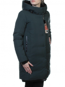 FT-17 DK. GREEN Пальто женское зимнее (синтепон)