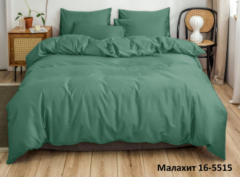 “Акция Простыня на резинке Моноколор “Малахит” Микрофибра