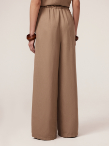 Прямые брюки изо льна и тенселя