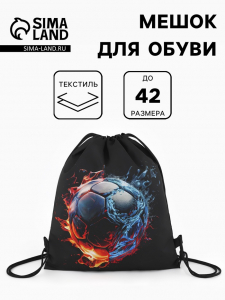 Мешок для обуви «Мяч», на стяжке, 36?0.5?42 см