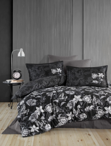 КПБ EFOR SATEN DOUBLE (VILYA V2 ANTRASIT) 160*220 семейный