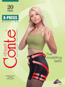 Колготки женские X-press 20 5-6 Conte Дроп